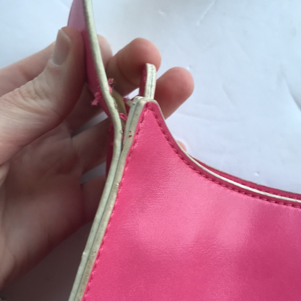Y2K Vintage Barbie Pink Girly Soho Flap Shoulder Bag Preppy Purse Vegan Mob Wife - Picture 17 of 17